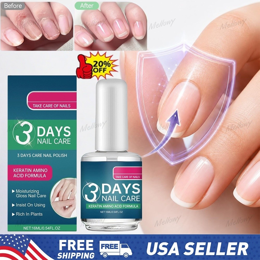 16ML 3 Days Nail Care – Keratin Amino Acid Formula Superior Nail Nourish HOT USA