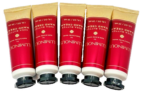 Bath & Body Works Luminous Hand Cream 1 Oz x5 *Creams Yellow*
