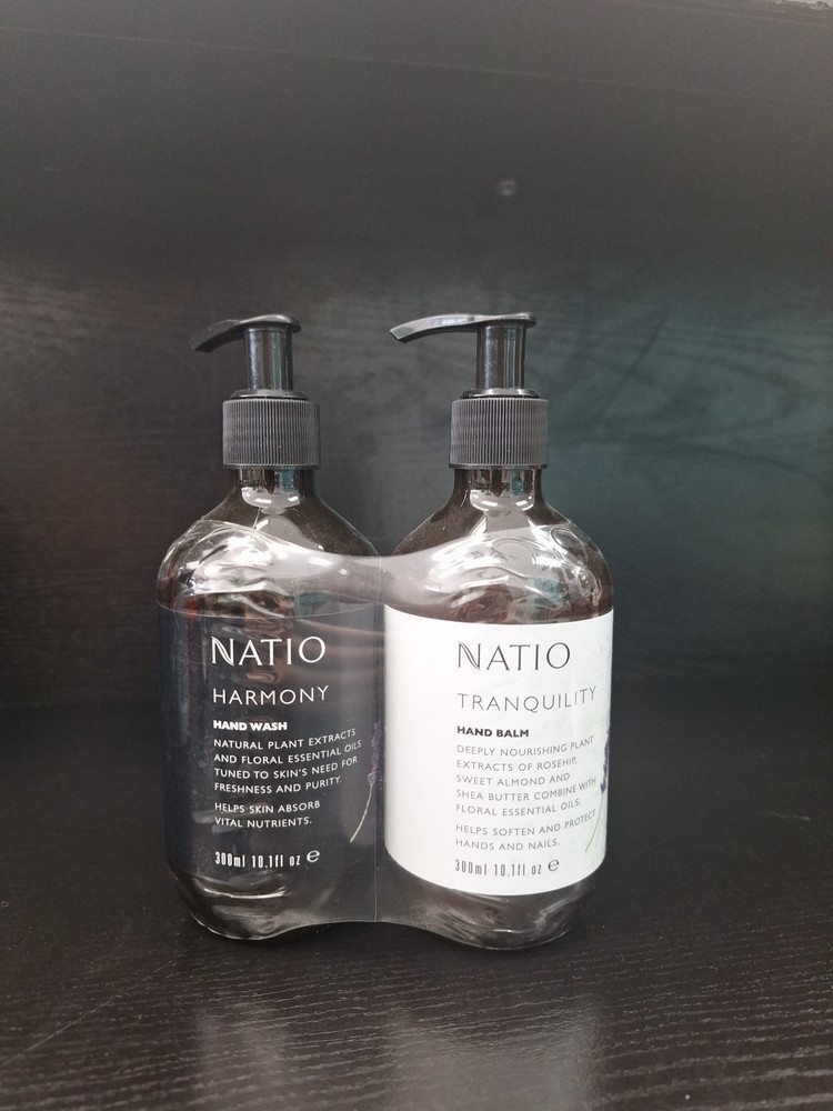 Natio Harmony Hand Wash & Tranquility Balm Set 10.1oz Ounce Each