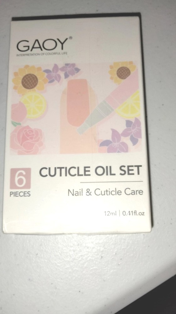 GAOY Cuticle Oil Set 6 Piece Sealed Box