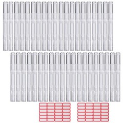 40 Pack 3 ML Transparent Twist Pens, Empty Cuticle Nail Oil Pen with Brush Ti…
