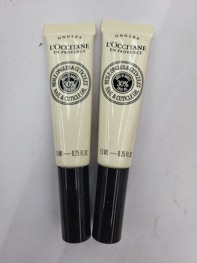 2 Pack L’Occitane Shea Nail & Cuticle Oil 0.25 fl oz / 7.5ml Each
