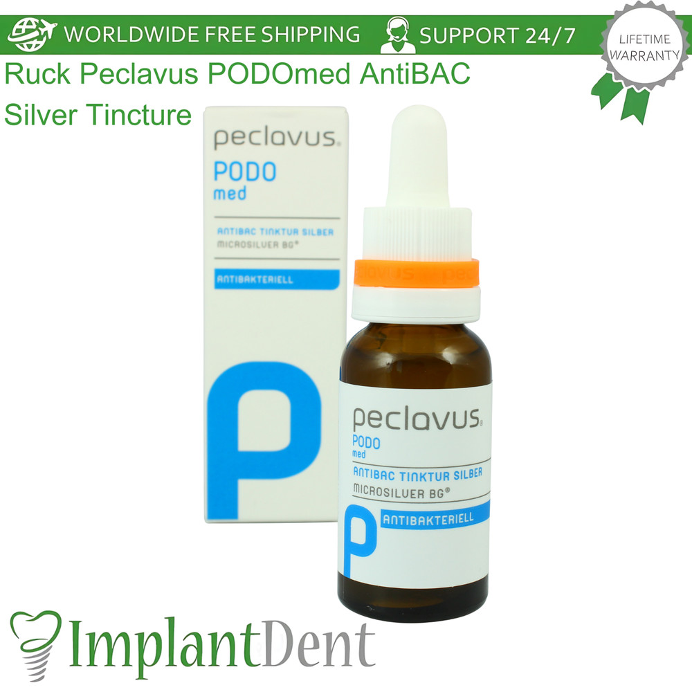 Ruck Peclavus PODOmed AntiBAC Silver Tincture with MicroSilver & Aloe Vera 20ml