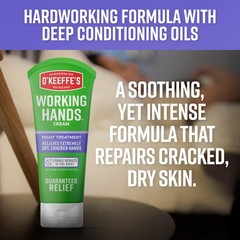 O’Keeffe’s Working Hands Night Treatment Hand 7 Ounce (Pack of 1), White