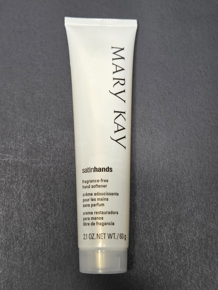 Mary Kay Satin Hands Fragrance Free Hand Softener Full Size 2.1 oz