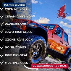 RENEW PROTECT – GLOZ, Tire & Trim Treatment, Ceramic-Hybrid Protectant, Lasts Mo