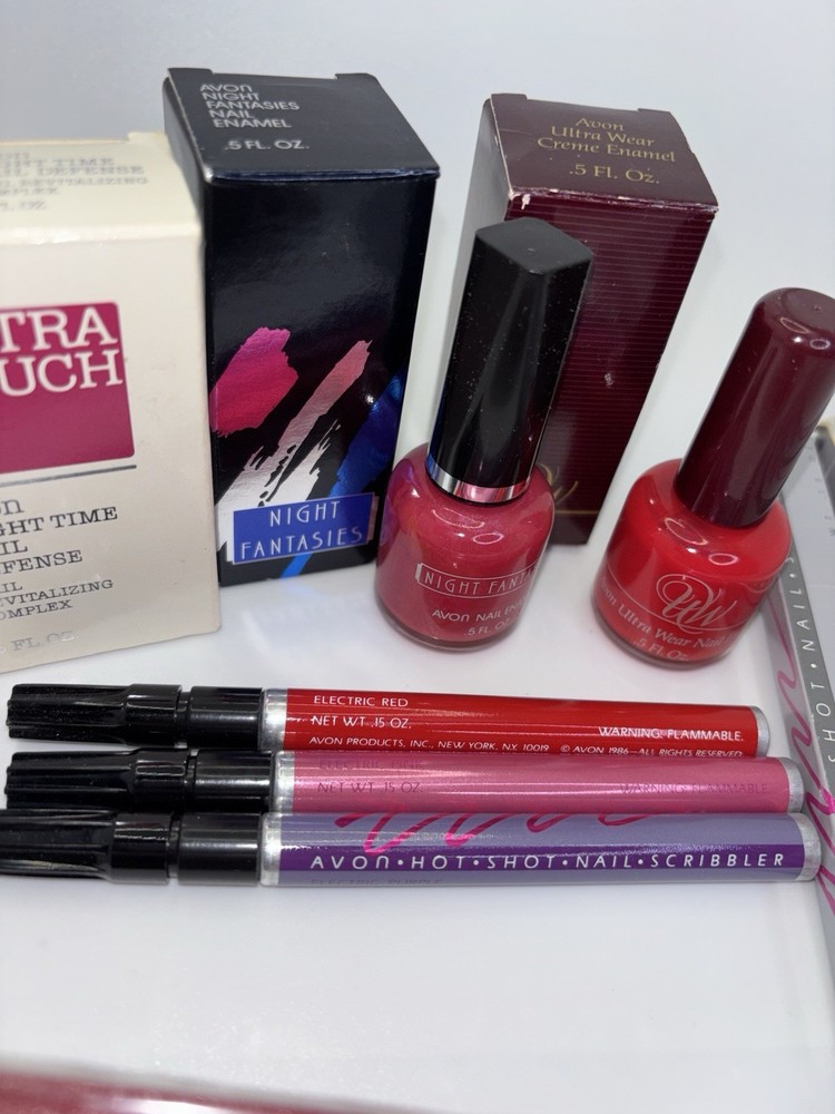 NIB ULTRA TOUCH Nightime Nail Defense & Care Kit & Polish & Color Pens Big Lot
