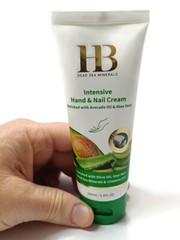 H&B Intensive Hand & Nail Cream, Dead Sea Minerals Avocado Oil & Aloe Vera 100ml