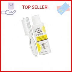Gena Nail Brite Whitening Scrub with Brush, Cleans Conditions & Brightens Nails,
