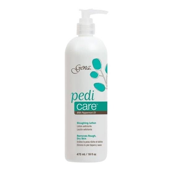 Gena Pedi Care Sloughing LotionPeppermint Oil Exfoliant Lotion Removes Dry Skin