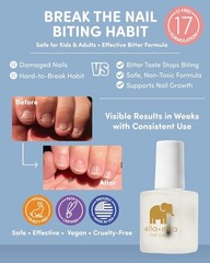 Stop Nail Biting Polish 2 Pack – Bitter Treatment for Kids & Adults (0.45 Fl Oz)