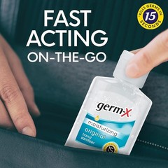 Germ-X Original Hand Sanitizer, 2 Fl oz (Pack of 24), Less Drying…