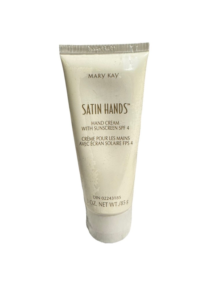RETIRED Mary Kay Satin Hands Hand Cream 3 Ounces Sunscreen Spf 4 Sealed