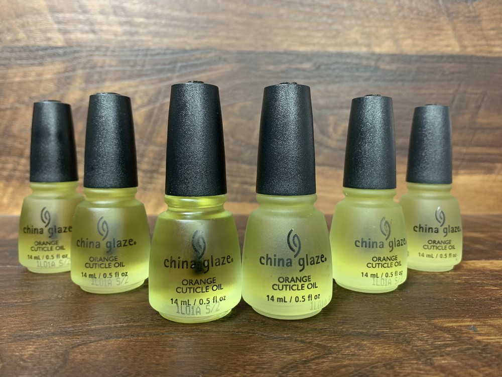 New Lot Of 6 China Glaze Orange Cuticle Oil 0.5oz. Ea.