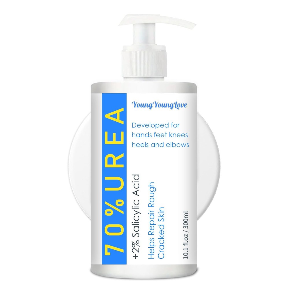 YOUNGYOUNGLOVE 10.1 Oz – Urea Cream 70% Ounce (Pack of 1), Dark Blue