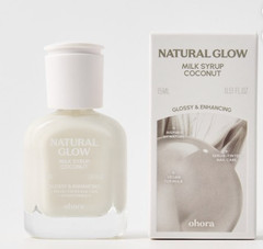 Ohora Natural Glow Milk Syrup Coconut Nail Strengthener Vegan Nail Care