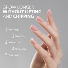 GAOY Clear Builder Gel for Nails, 16ml Nail Strengthener in a Bottle, Nail Exten