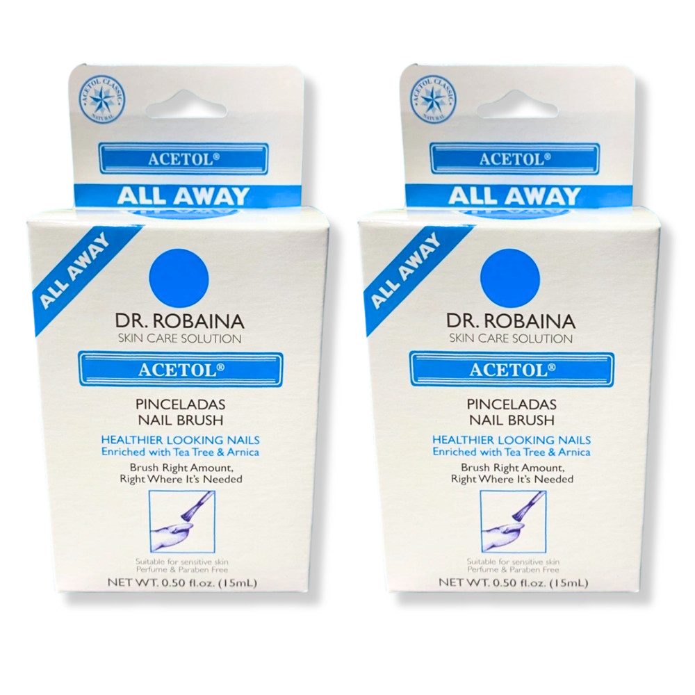Dr. Robaina Acetol Pinceladas 0.50 fl oz – Nail & Cuticle Care (2-Pack)