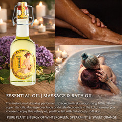 Barefoot Venus Bath & Massage Oil – Multi-Use Body Oil for Bath 8 fl oz (225 ml)