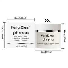 FungiClear Phrena Nail Cream With Tea Tree Oil & Allantoin & Vitamin E 60ml