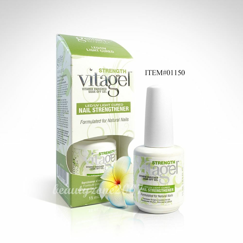 Nail Harmony Gelish Vitagel Nail Strength LED UV light Cured 0.5oz