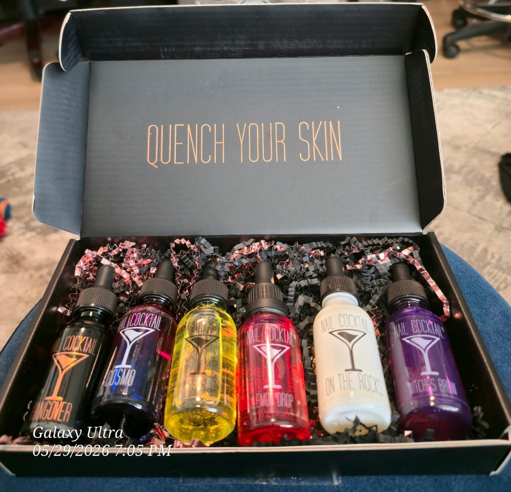 Nail Cocktail Co. Cuticle Oil Bottle Gift 6 bottle set