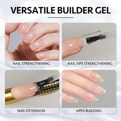 GAOY Clear Builder Gel for Nails, 16ml Nail Strengthener in a Bottle, Nail Exten