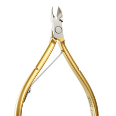 Cuticle Nipper Hard Steel D555 Gold Precision Manicure Pedicure Tool