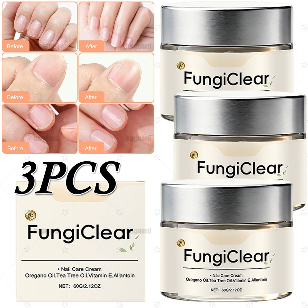 3X New FungiClear Phrena Nail Care Cream With Tea Tree Oil,Oregano Oil,Vitamin E