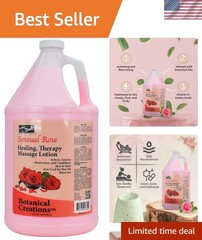 Aloe-Infused Sensual Rose Healing Lotion – 128 Fl Oz for Ultimate Moisturization