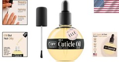 Overnight Sweet Almond Cuticle Oil for Stronger Nails – 2.5oz with Dropper