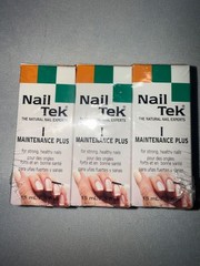 3pk Lot Nail Tek MAINTENANCE PLUS I – For Strong Healthy Nails – NEW!