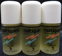 3 Pk Nailtiques Nail Protein Formula 3 For Hard Dry Nails 14.8mL Ea New & Unused