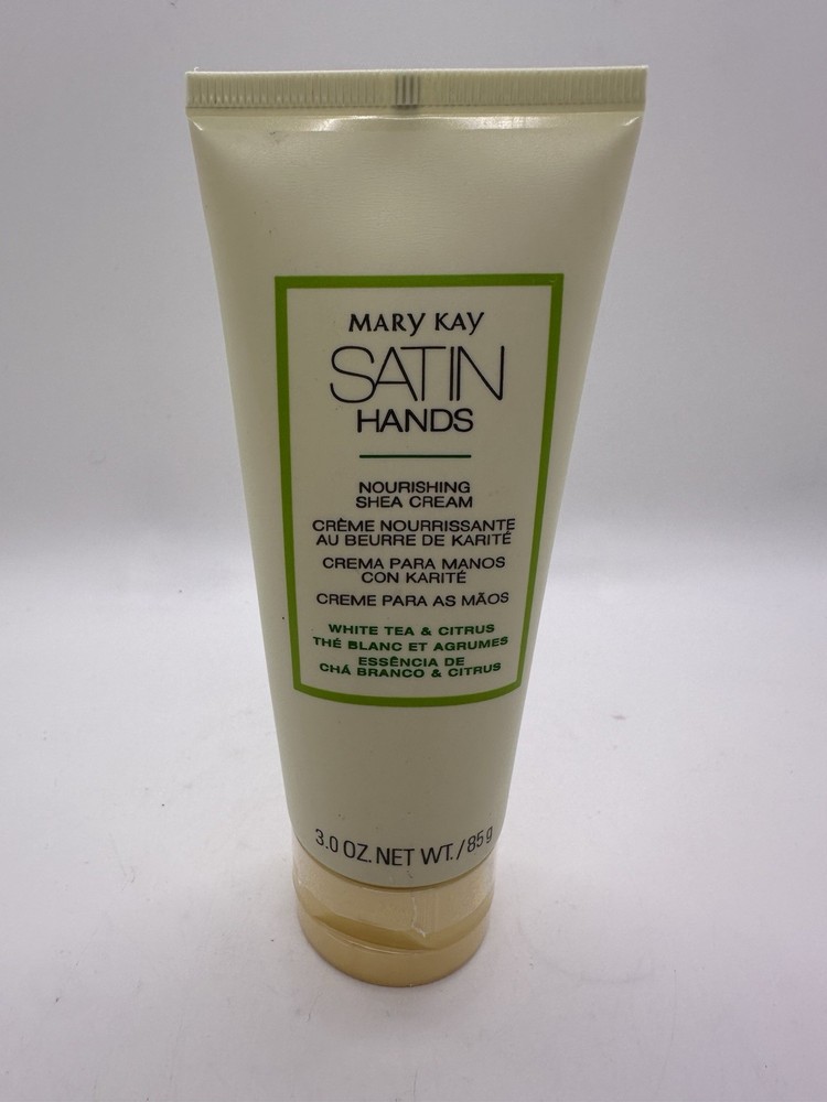 Mary Kay Satin Hands Nourishing Shea Cream White Tea and Citrus. 3oz. NEW!