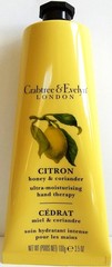 Crabtree & Evelyn CITRON HONEY & CORIANDER Moisturising Hand Therapy, 3.5 oz NEW