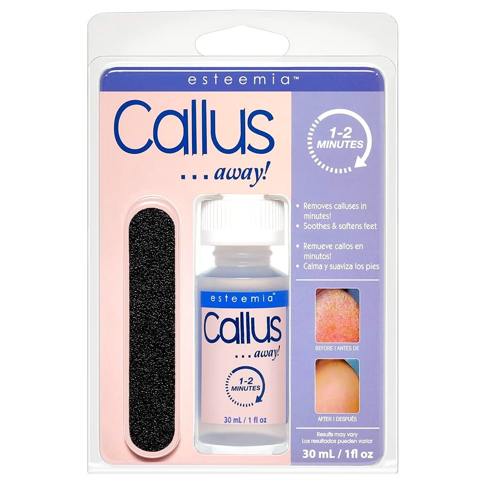 Esteemia Callus Away Clamshell w/ free file-NEW
