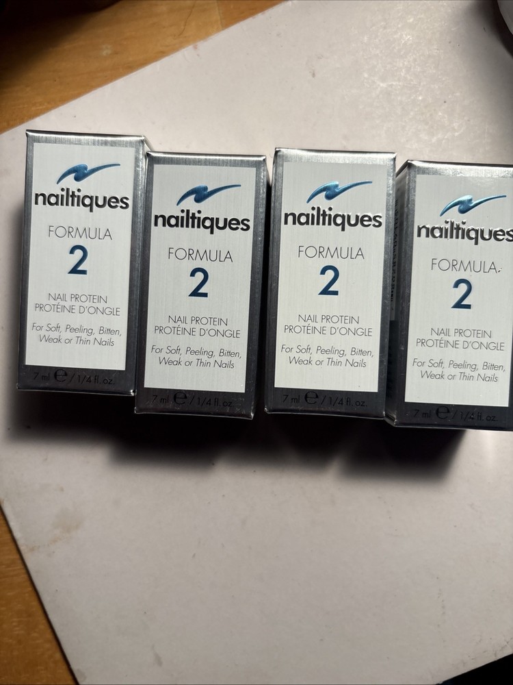 Lot Of ( 4 )Nailtiques Nail Protein Formula 2 – 7ml/ 0.25 fl. oz –