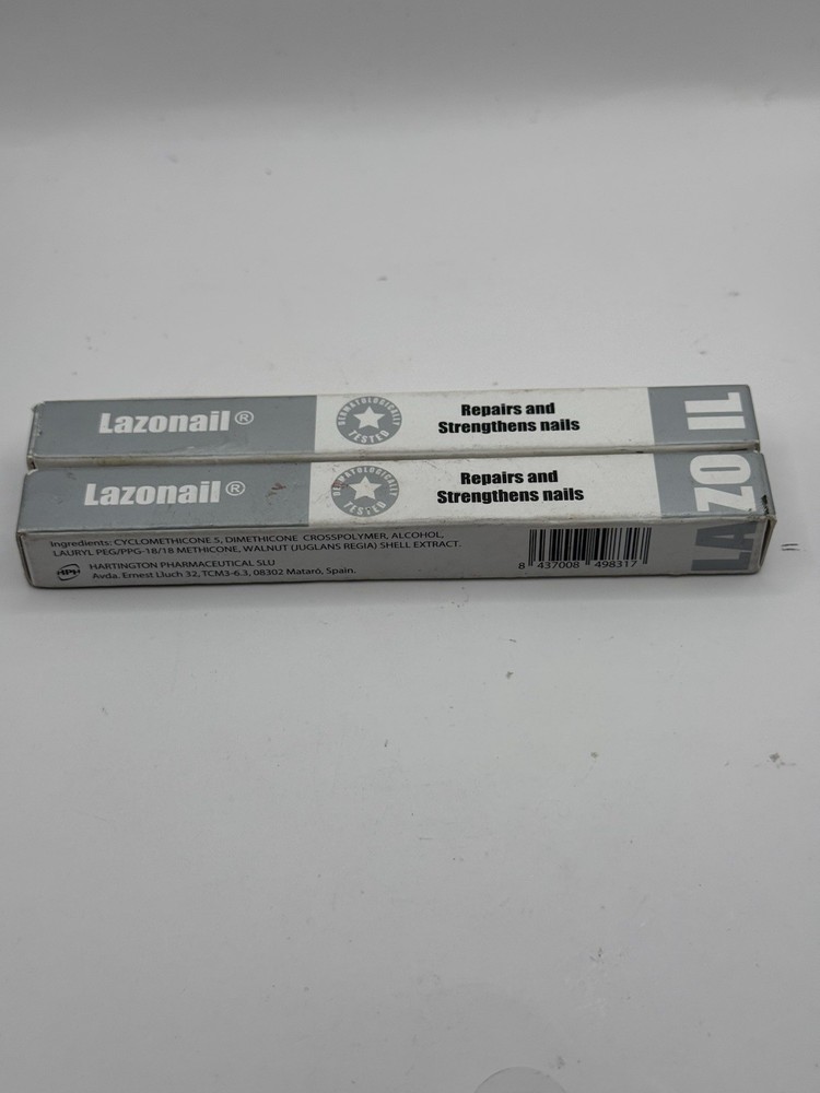 2-Pack Lazonail Fingernail & Cuticle Strengthening and Regenerating Gel 2.5ml