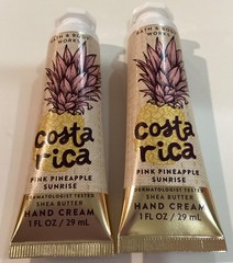 Bath & Body ~*PINK PINEAPPLE SUNRISE*~Shea Butter Hand Creams~Set of 2 NEW