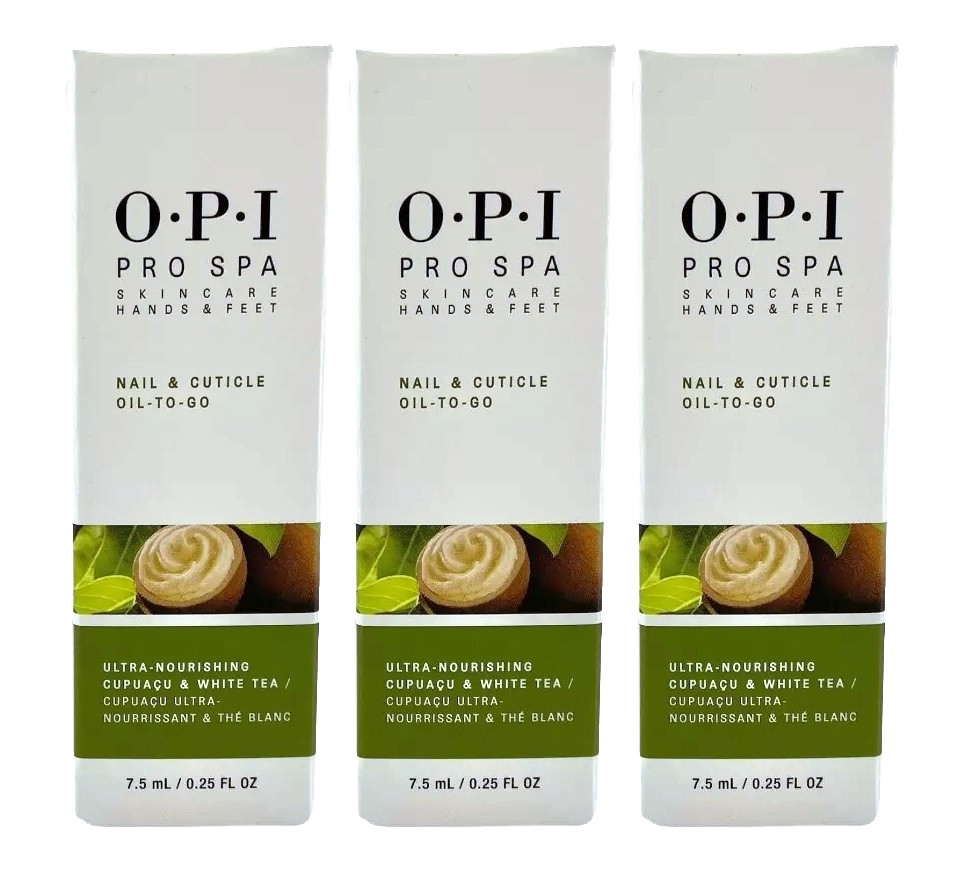 OPI Pro Spa – Nail & Cuticle Oil To Go 0.25oz/ 7.5ml – [3-PACK]