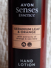 AVON 2 x SENSES ESSENCE GERANIUM LEAF & ORANGE HAND LOTION ~ 250ml each *NEW*