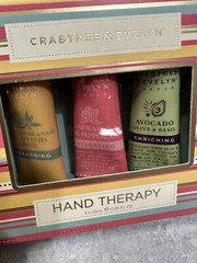 Crabtree Evelyn Hand Therapy Tarocco Orange, Rosewater Peppercorn, Avocado Basil