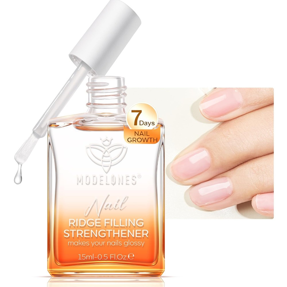 modelones Nail Strengthener Clear 0.51 Fl Oz (Pack of 1), B2-Crystal