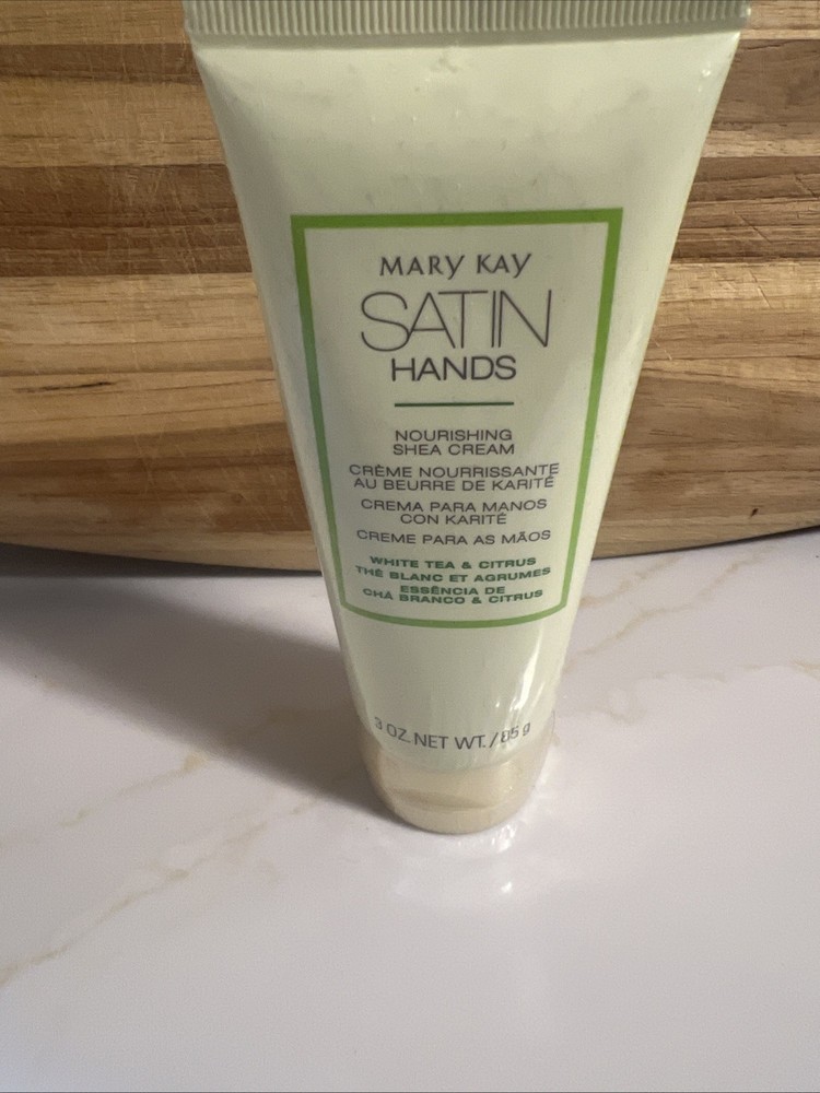 Mary Kay Satin Hands Nourishing Shea Cream White Tea Citrus 3oz NEW In Packaging