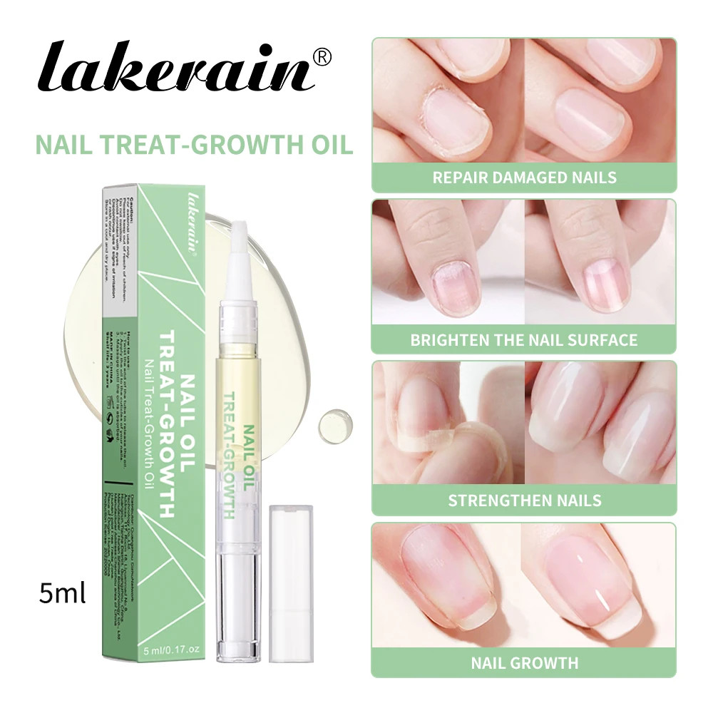 Nail Treat-Growth Cuticle Oil Bright Oil Texture, Repair Damaged Nails- 5 ML