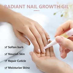 Nail Growth Oil Pen, Strengthener and 0.02 Fl Oz (Pack of 4), Clear
