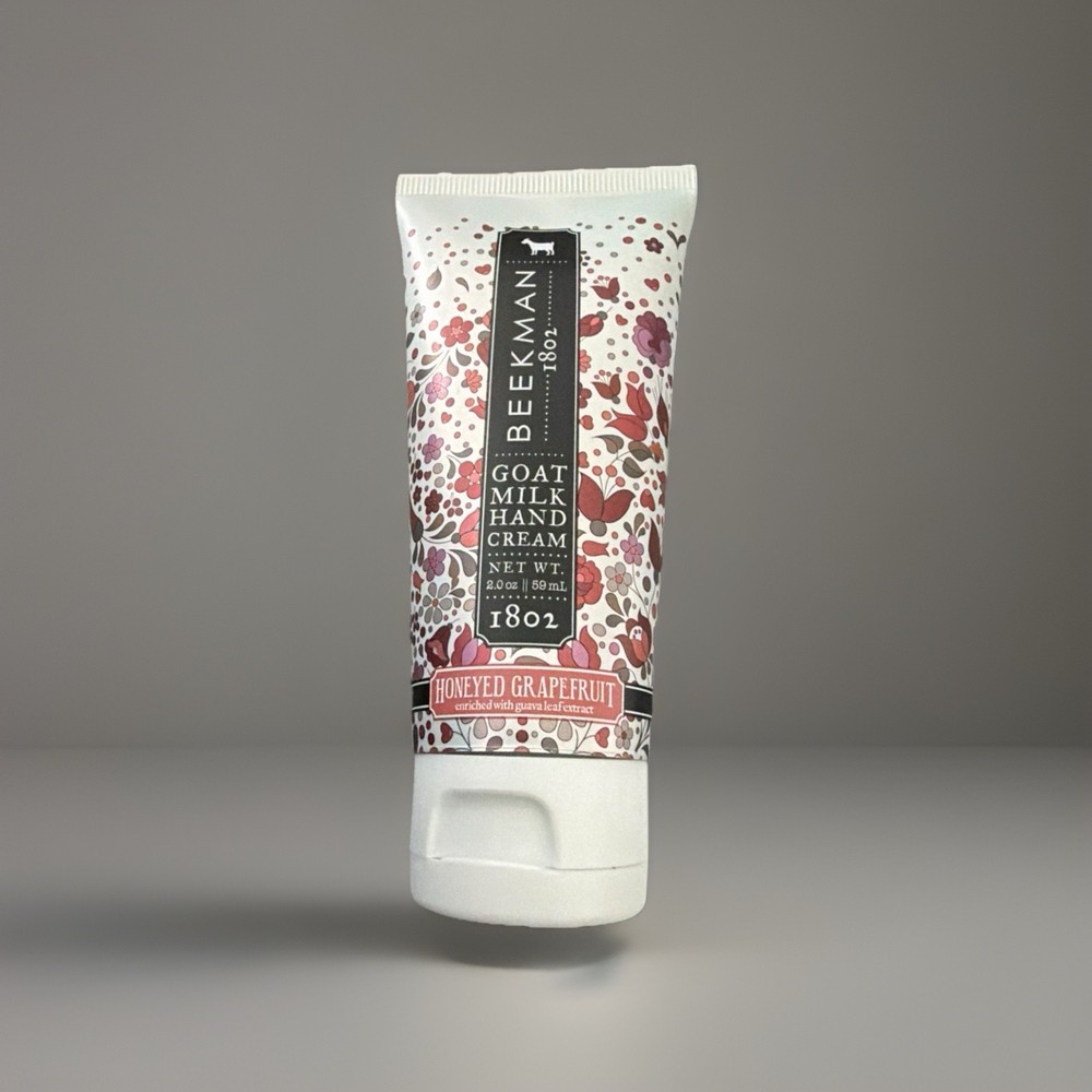 BEEKMAN PURE GOAT MILK HAND CREAM Honeyed Grapefruit Fragrance 2 oz new
