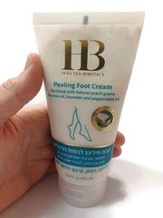 💥H&B Peeling FOOT CREAM & Natural Peach Grains, Dead Sea Minerals 150ml 5.07.oz
