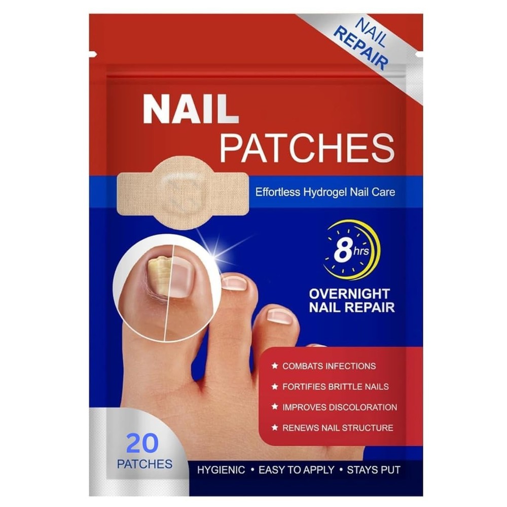 Fungal Nail Patch Treatment Antifungal Toenail & Fingernail Solution 20 Patches