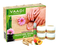 Vaadi Herbals Soothing Refreshing Pedicure Manicure Spa Kit Cream & Oil Set 135g